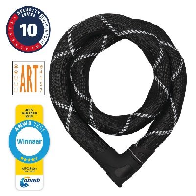 Abus ketting IVEN, ART **® goedgekeurd L=085 cm., 8 mm. schakel 